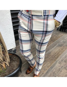 men's plaid casual pants HE1307-03-03