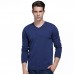 100  Merino Woolen Pullover Fashion V Collar Warm Fleece Knitted Casual Sweater Pullovers