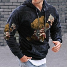 printed cute bear hoodie HF1604-02-02