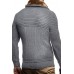 Men's Stand Collar Winter Warm Casual Wool Collar Sweater